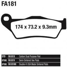 EBC Brake Pad, Utility Grade Sintered Blend - FA181R