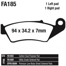 EBC Brake Pad, Utility Grade Sintered Blend - FA185R